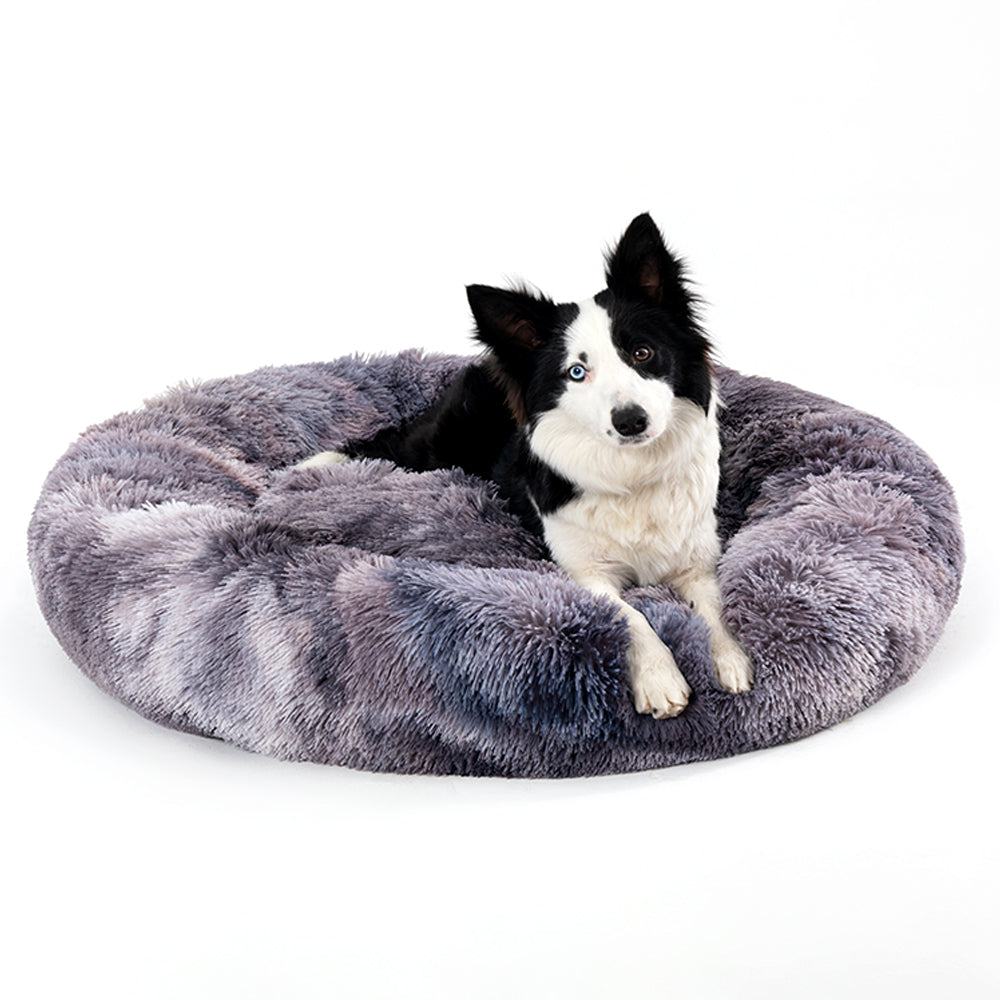 Luxury Calming Donut Dog Bed for Cozy Relaxing Sleep