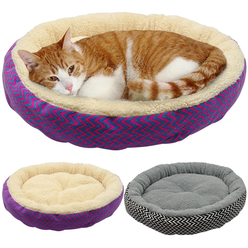Cozy Support Pet Bed with Soft Velvet Finish