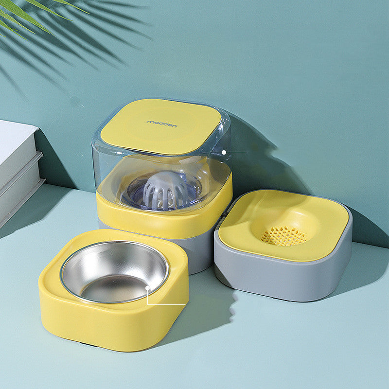 Automatic Pet Feeder with Stainless Steel Bowl