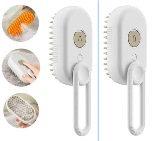 3-in-1 Steam Grooming Brush for Cats & Dogs – Massage, Cleaning & Hair Removal